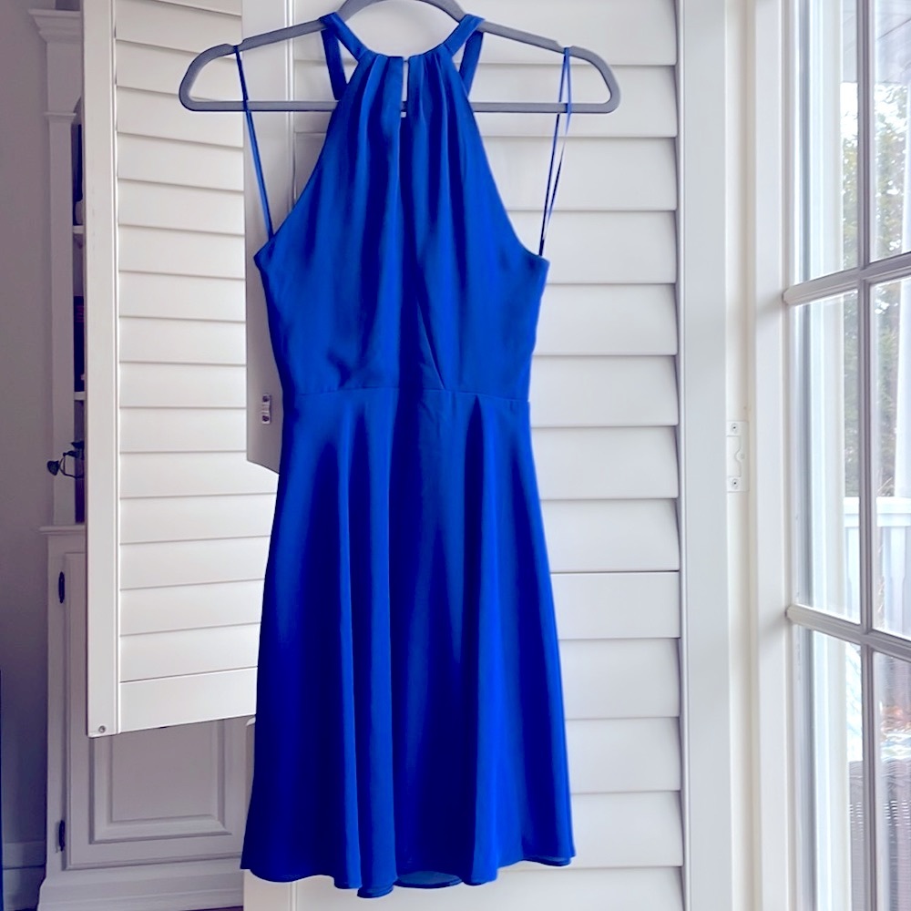 3for$15 Halter neck blue dress - Picture 4 of 9